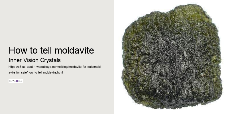 how to tell moldavite