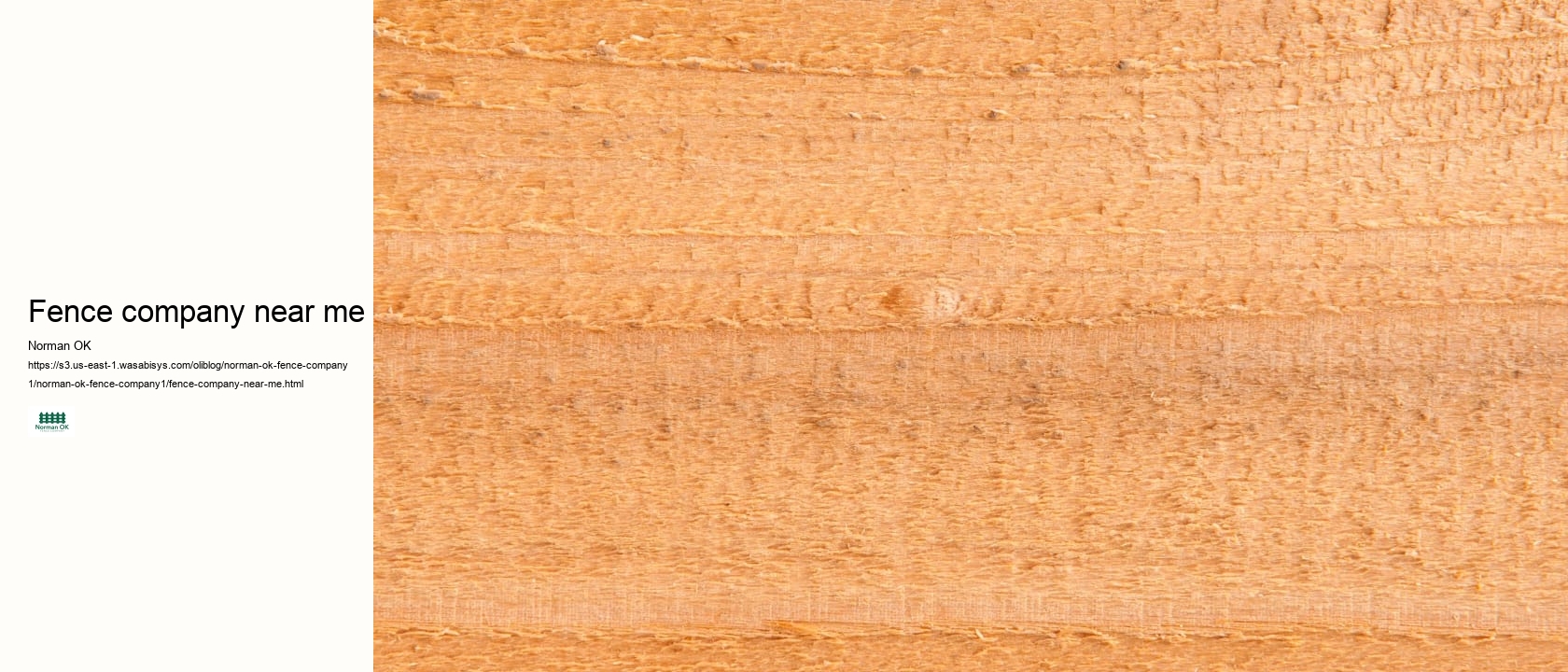 fence company near me