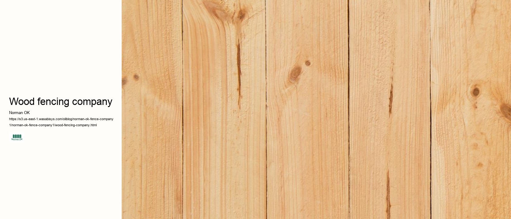 wood fencing company