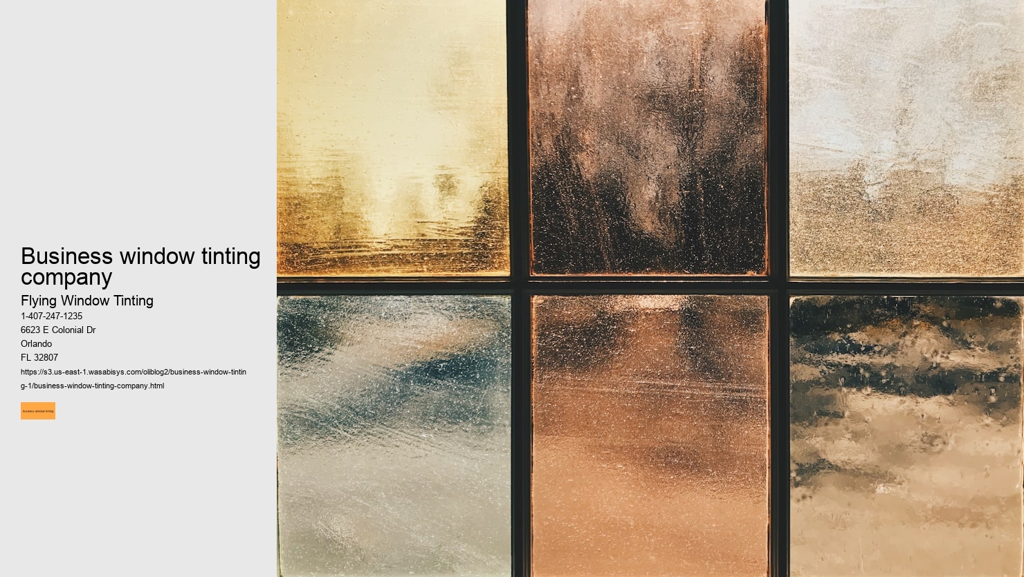 business window tinting company