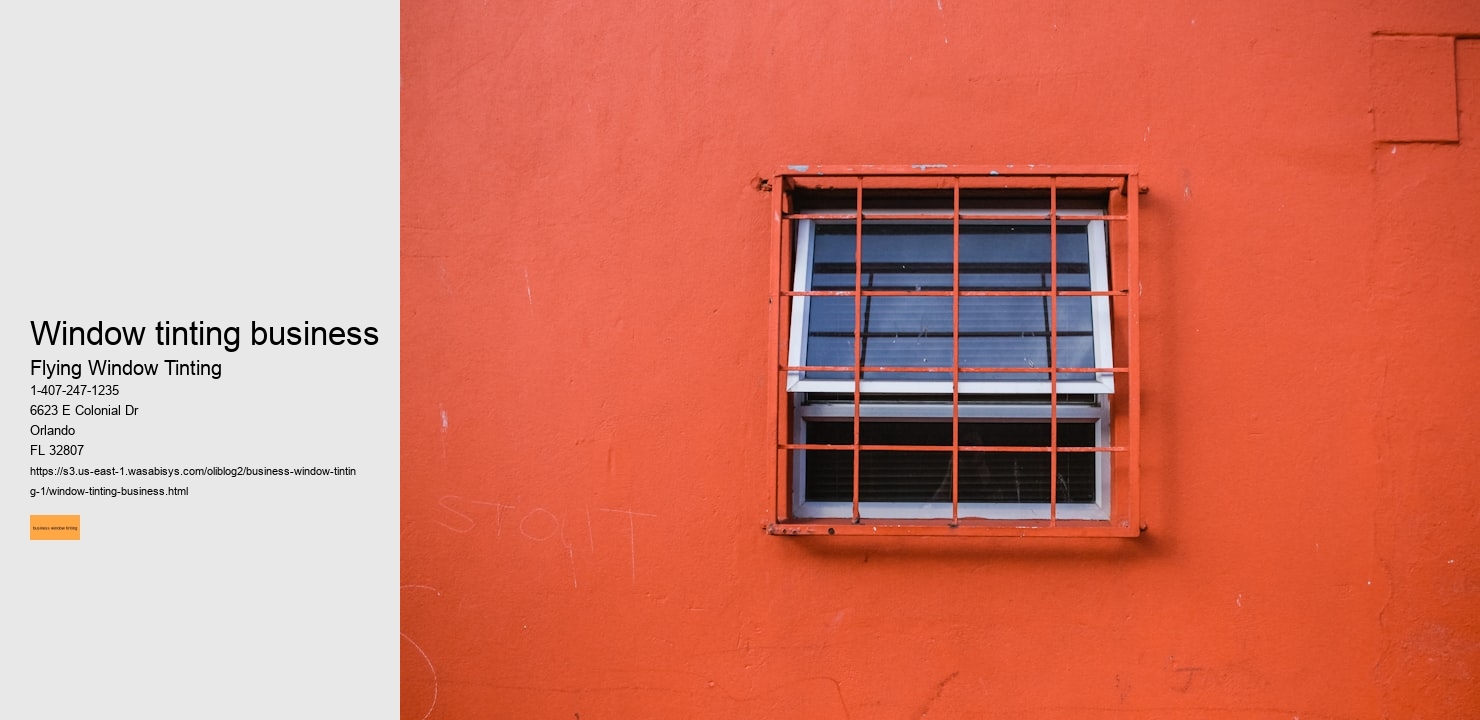 window tinting business