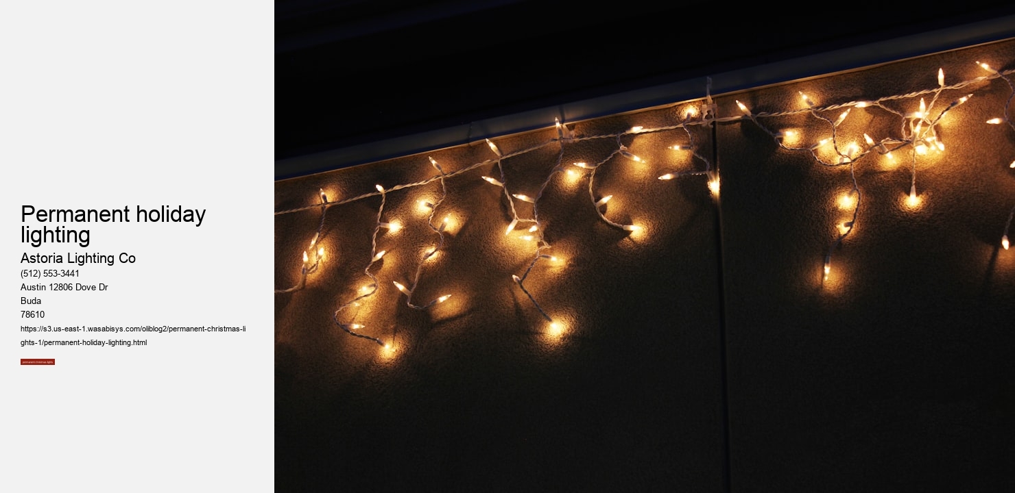 permanent holiday lighting