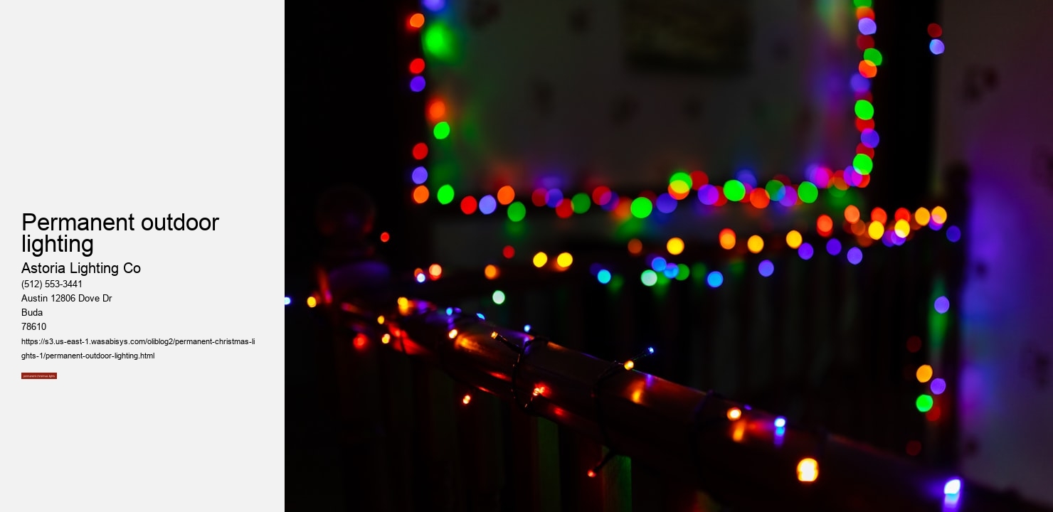 permanent outdoor lighting