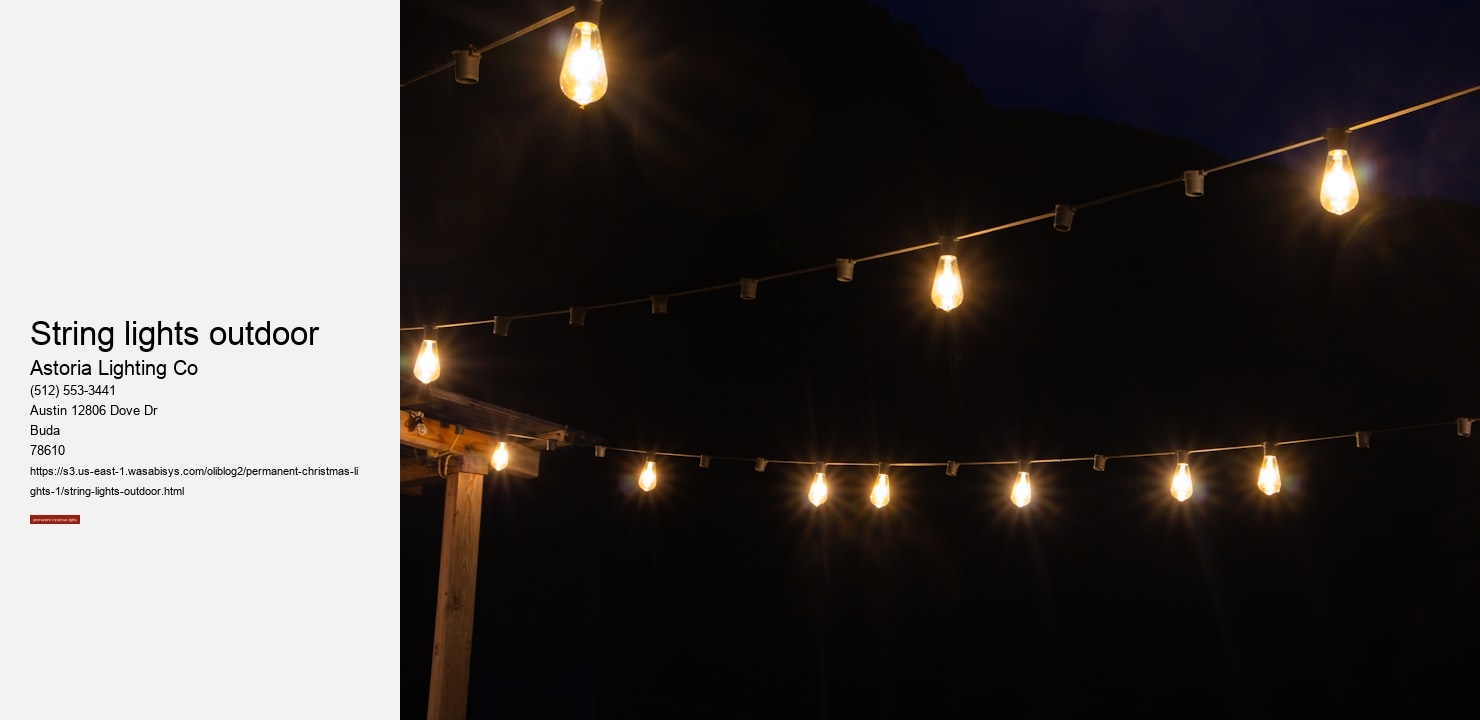 string lights outdoor