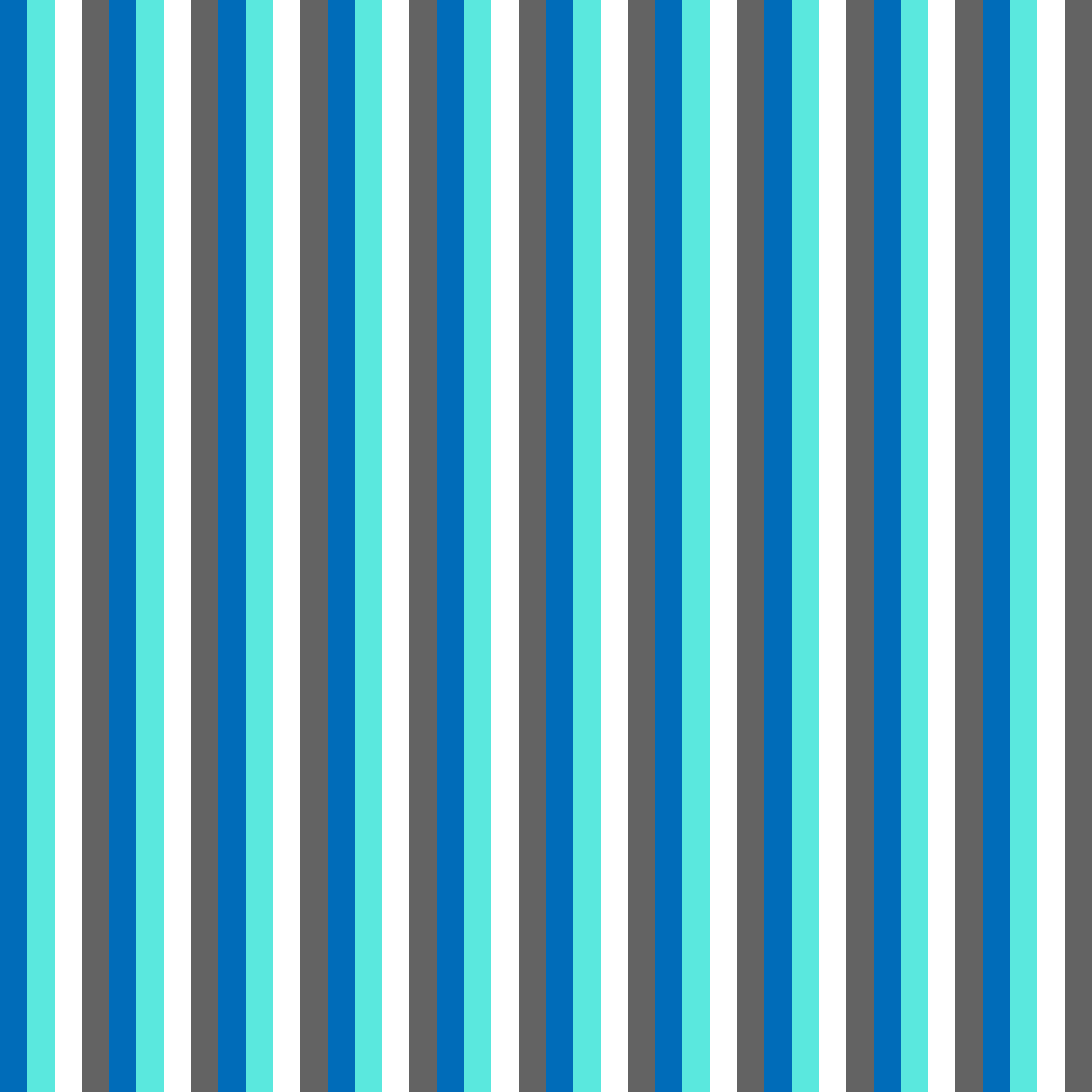Faixas finas repetidas na vertical nas cores azul, azul clara, branca e cinza.