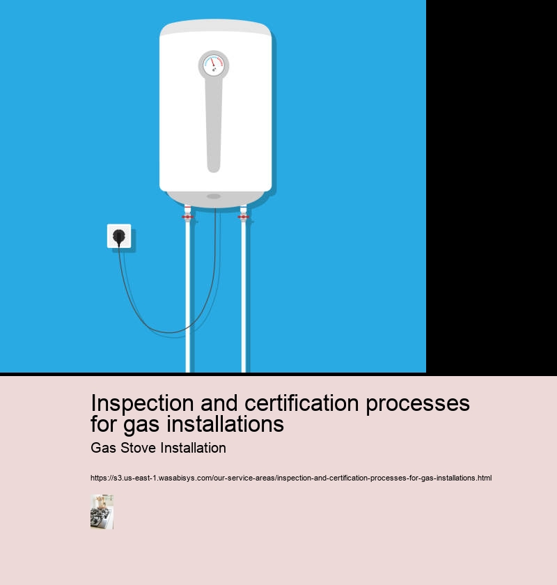 Inspection and certification processes for gas installations