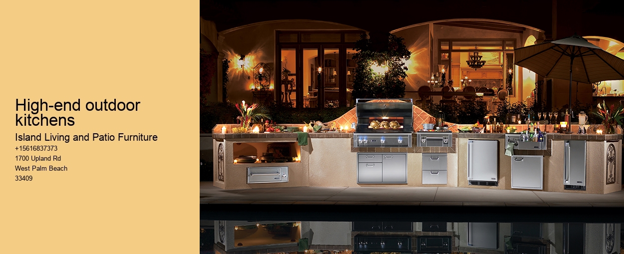 High-end outdoor kitchens