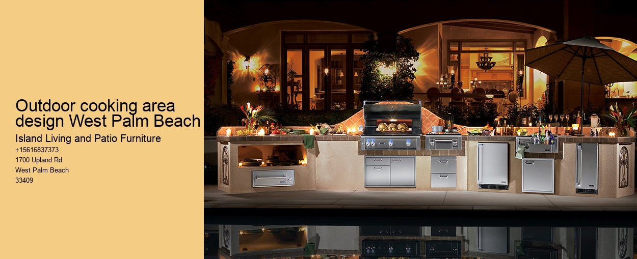 Outdoor cooking area design West Palm Beach