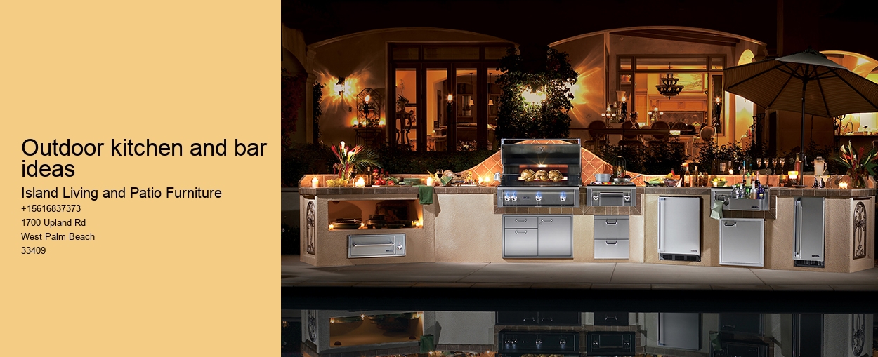 Outdoor kitchen and bar ideas
