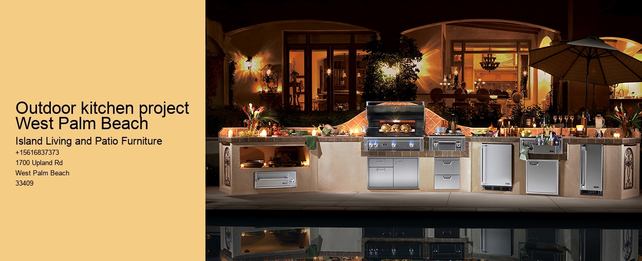 Outdoor kitchen project West Palm Beach