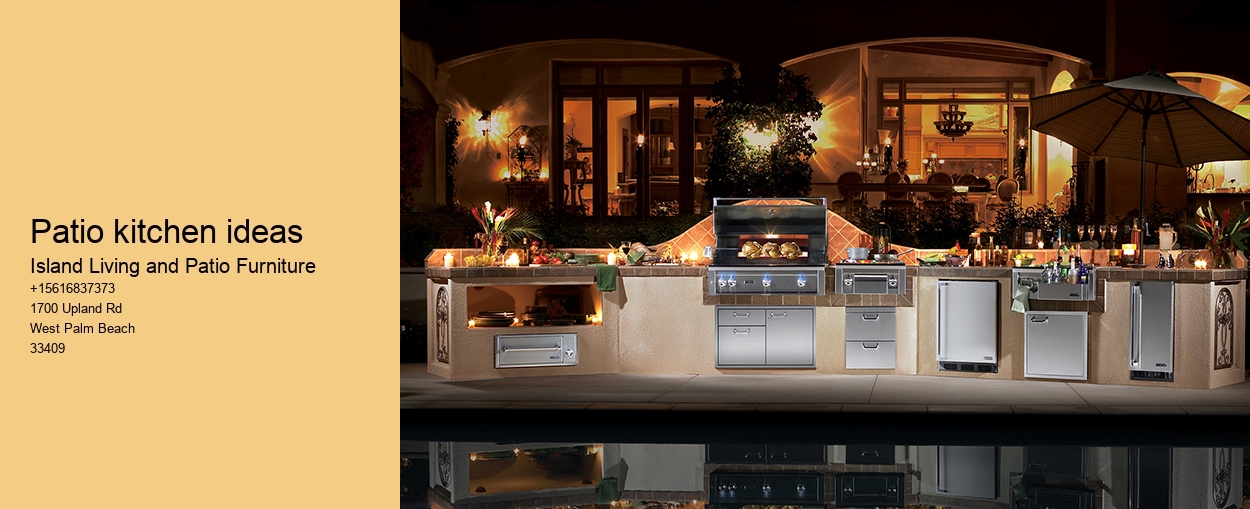 Patio kitchen ideas