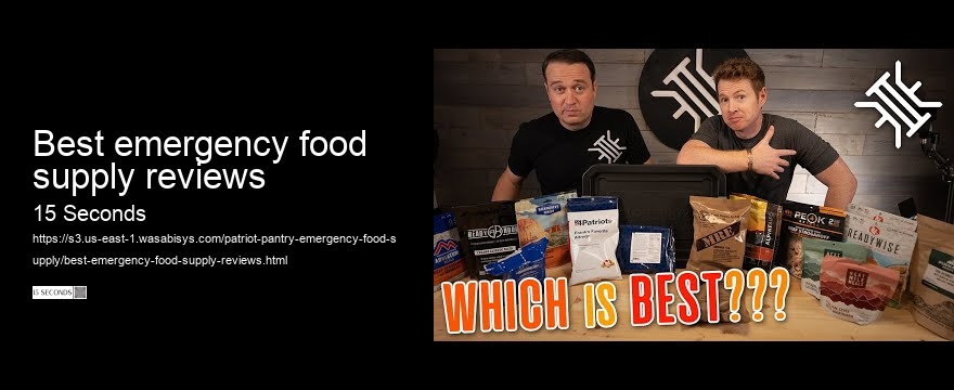 best emergency food supply reviews