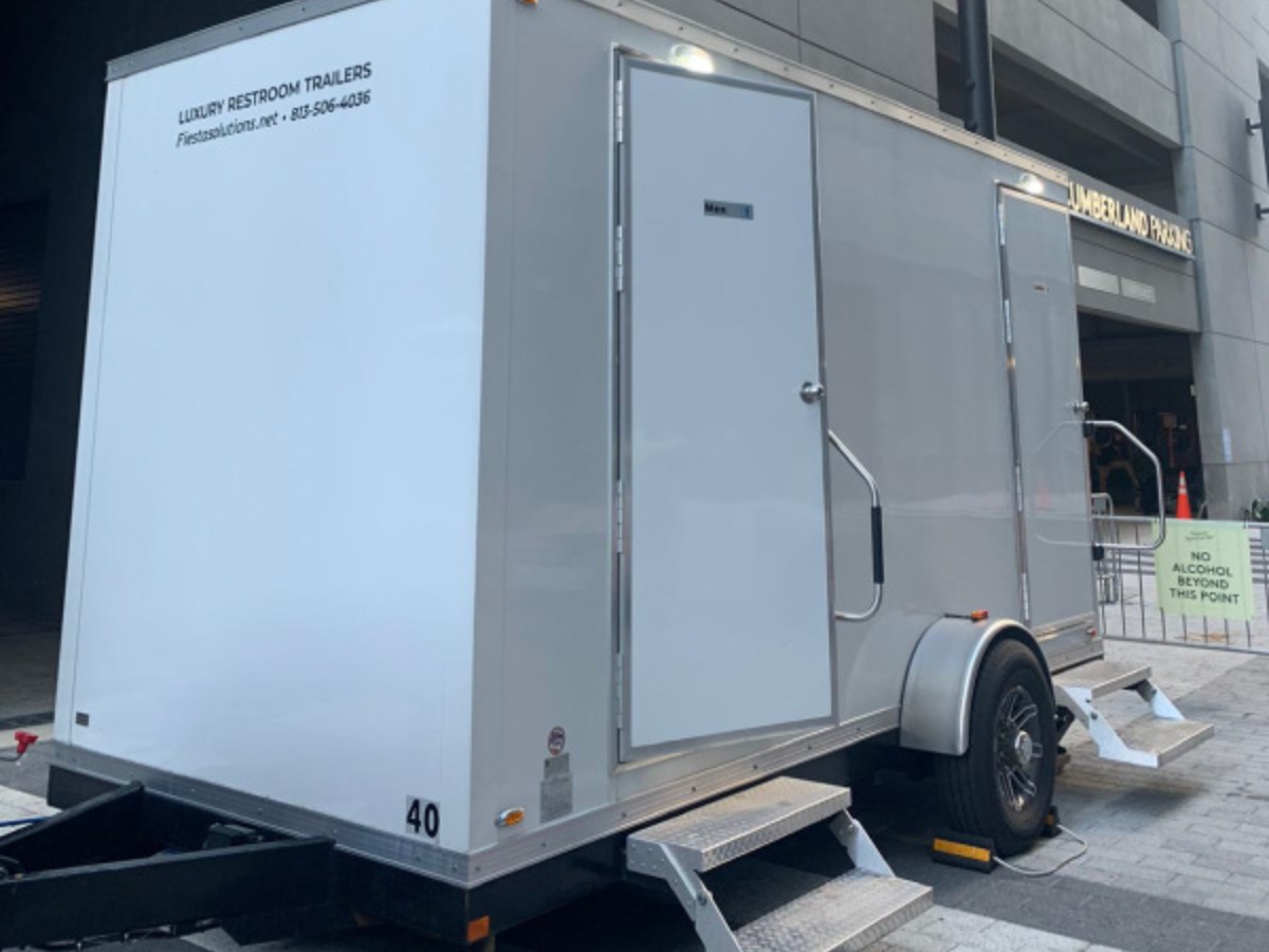 Wedding Restroom Trailer Rental in Tampa