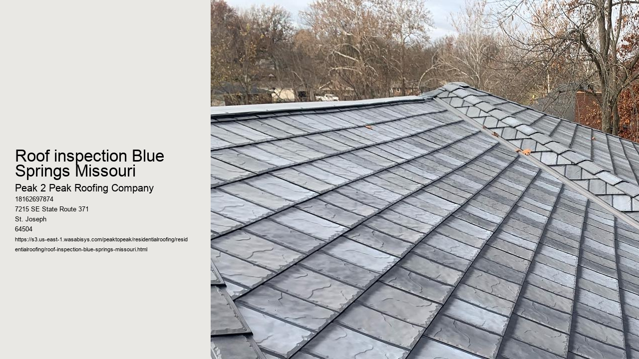 Roof inspection Blue Springs Missouri