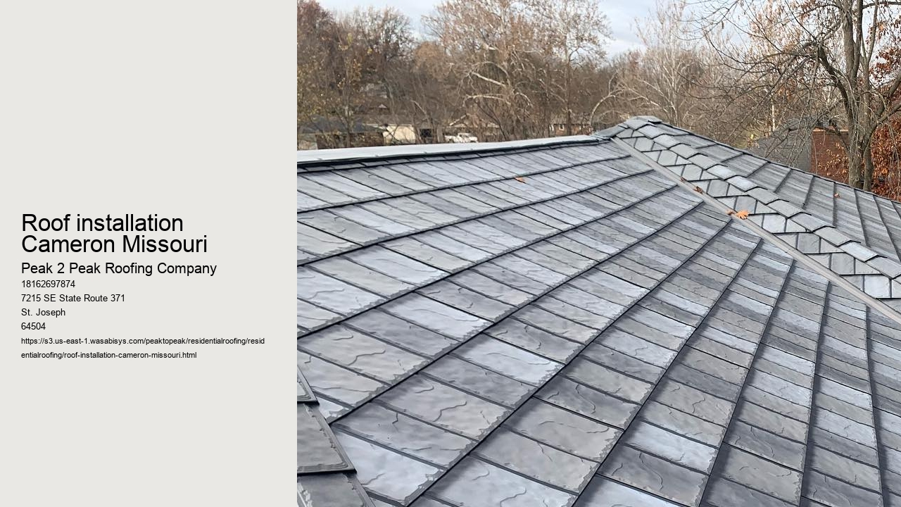 Roof installation Cameron Missouri
