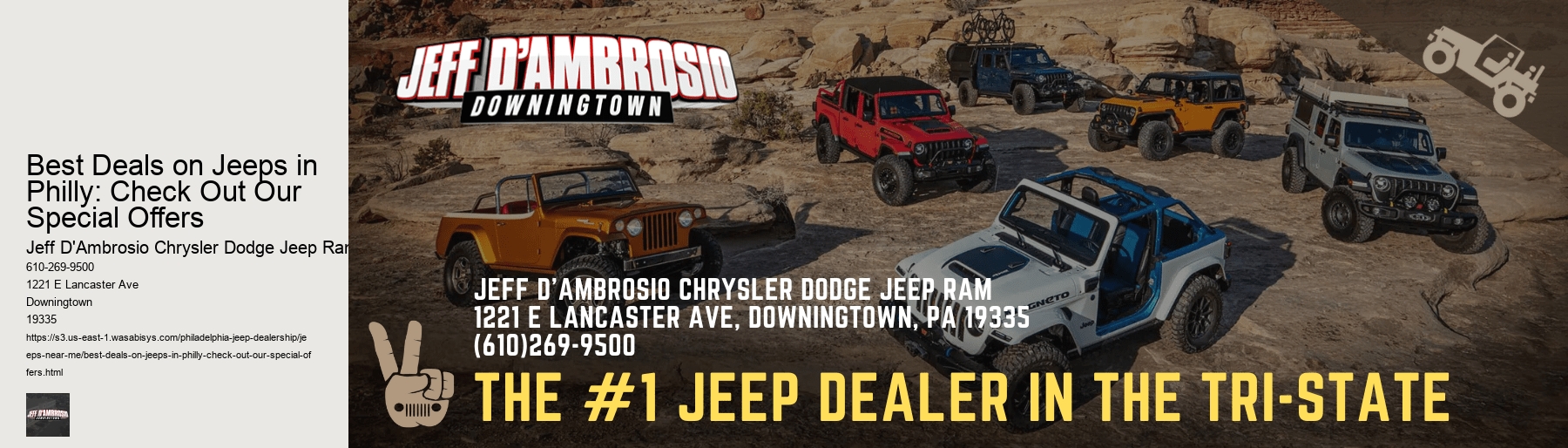 Best Deals on Jeeps in Philly: Check Out Our Special Offers