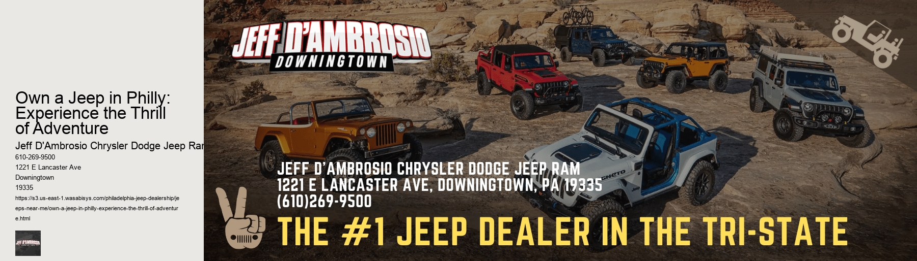 Own a Jeep in Philly: Experience the Thrill of Adventure