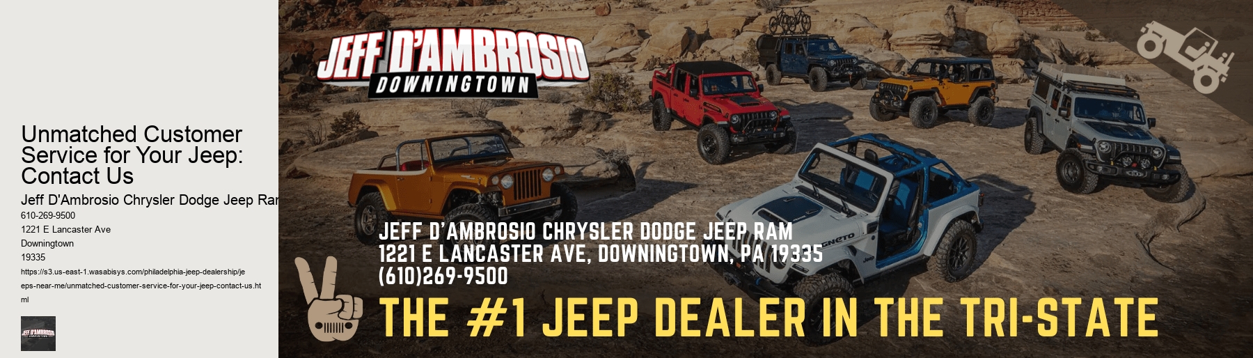 Unmatched Customer Service for Your Jeep: Contact Us
