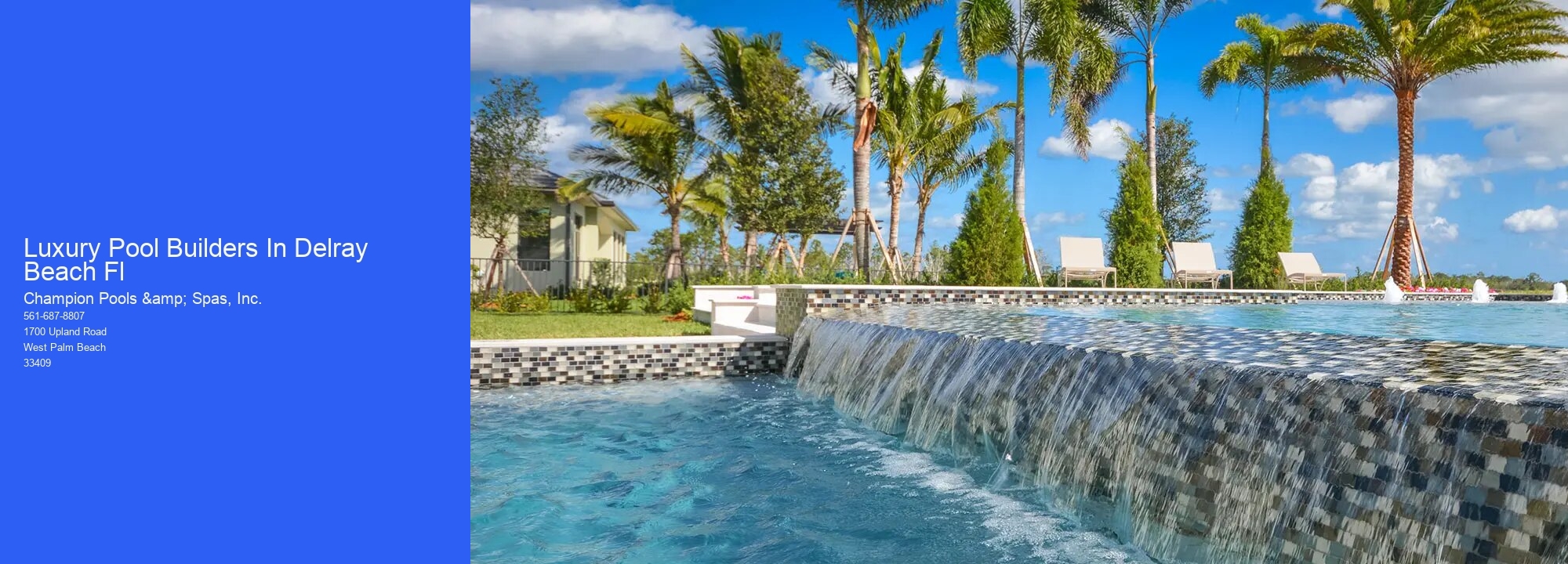 Luxury Pool Builders In Delray Beach Fl