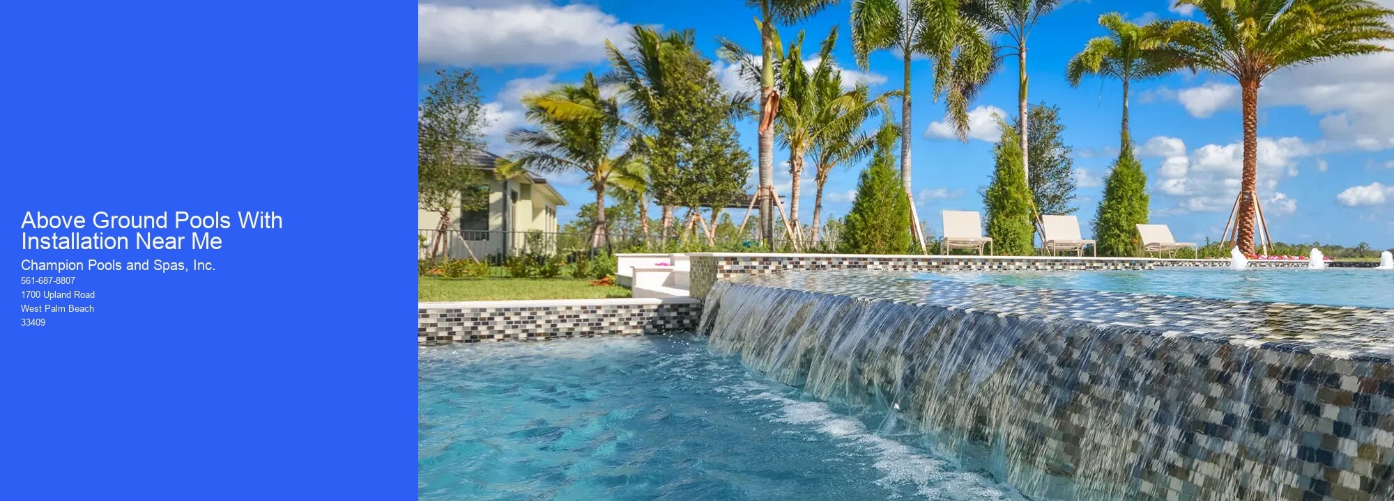 Above Ground Pools With Installation Near Me