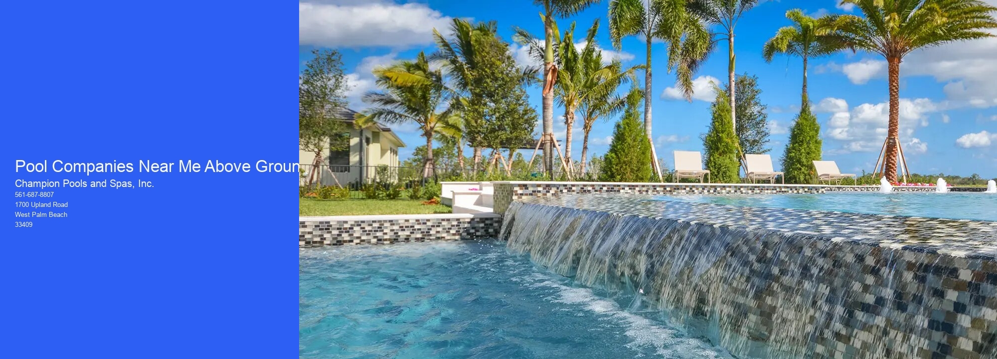 Pool Companies Near Me Above Ground