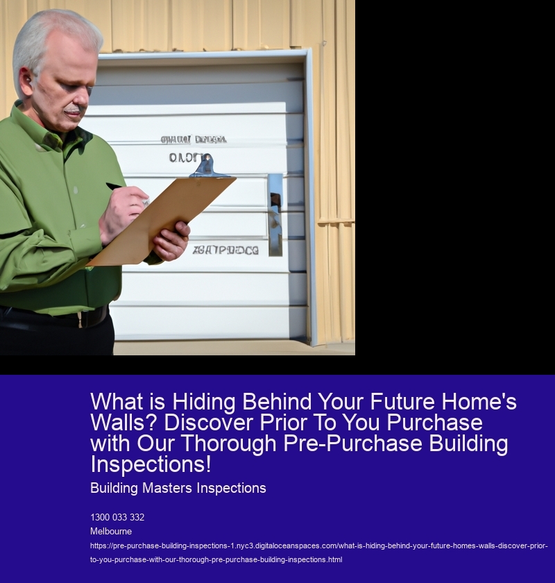 What is Hiding Behind Your Future Home's Walls? Discover Prior To You Purchase with Our Thorough Pre-Purchase Building Inspections!
