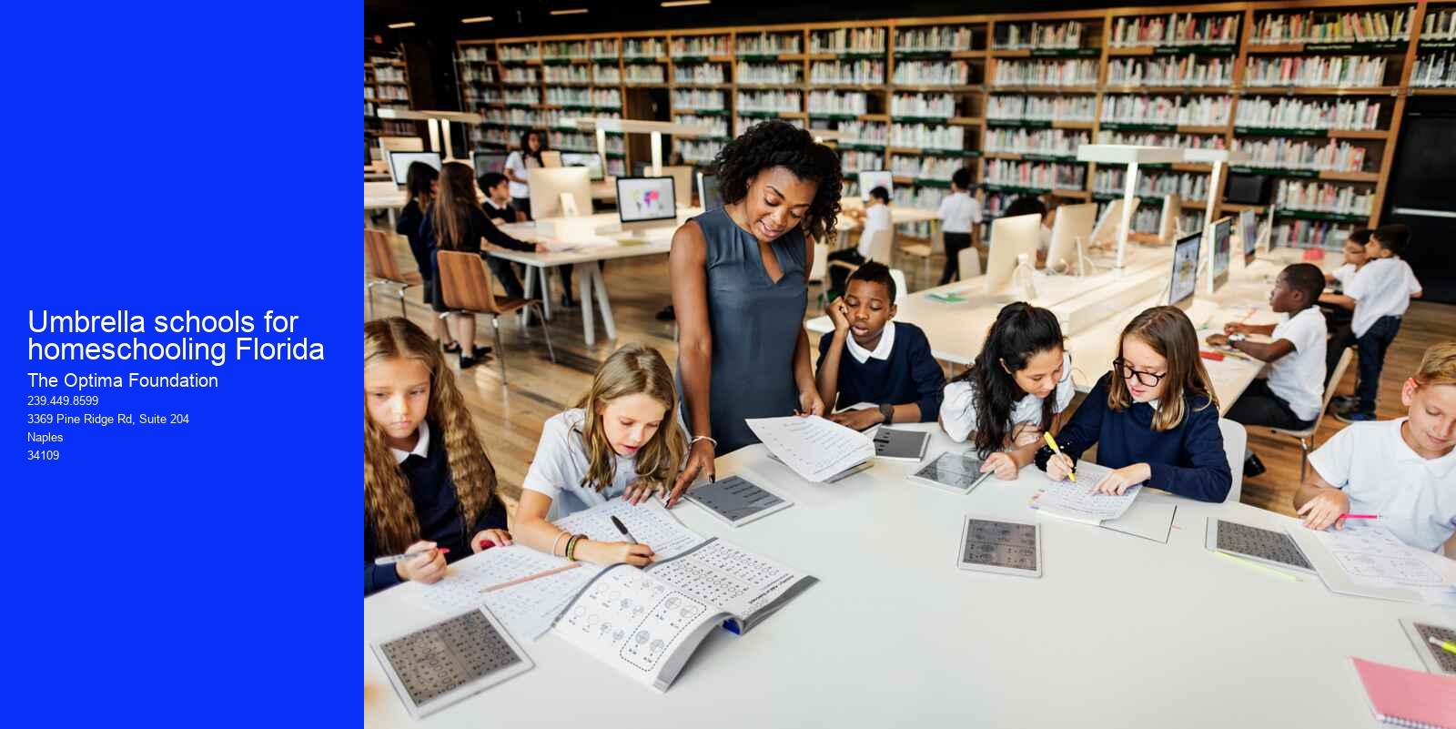 Umbrella schools for homeschooling Florida