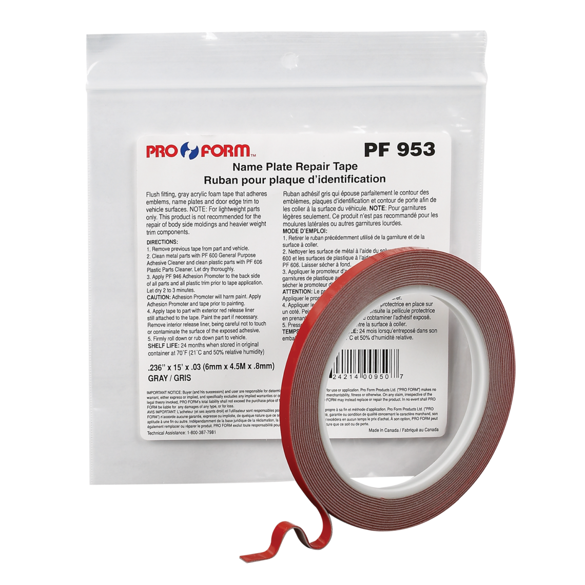 Name Plate Repair Tape Pro Form