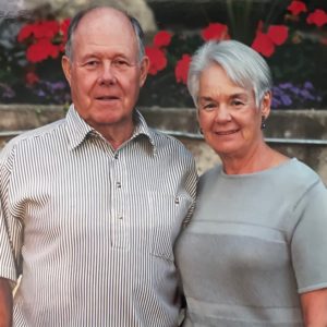 Ken Wilson standing with his wife Ruth Wilson