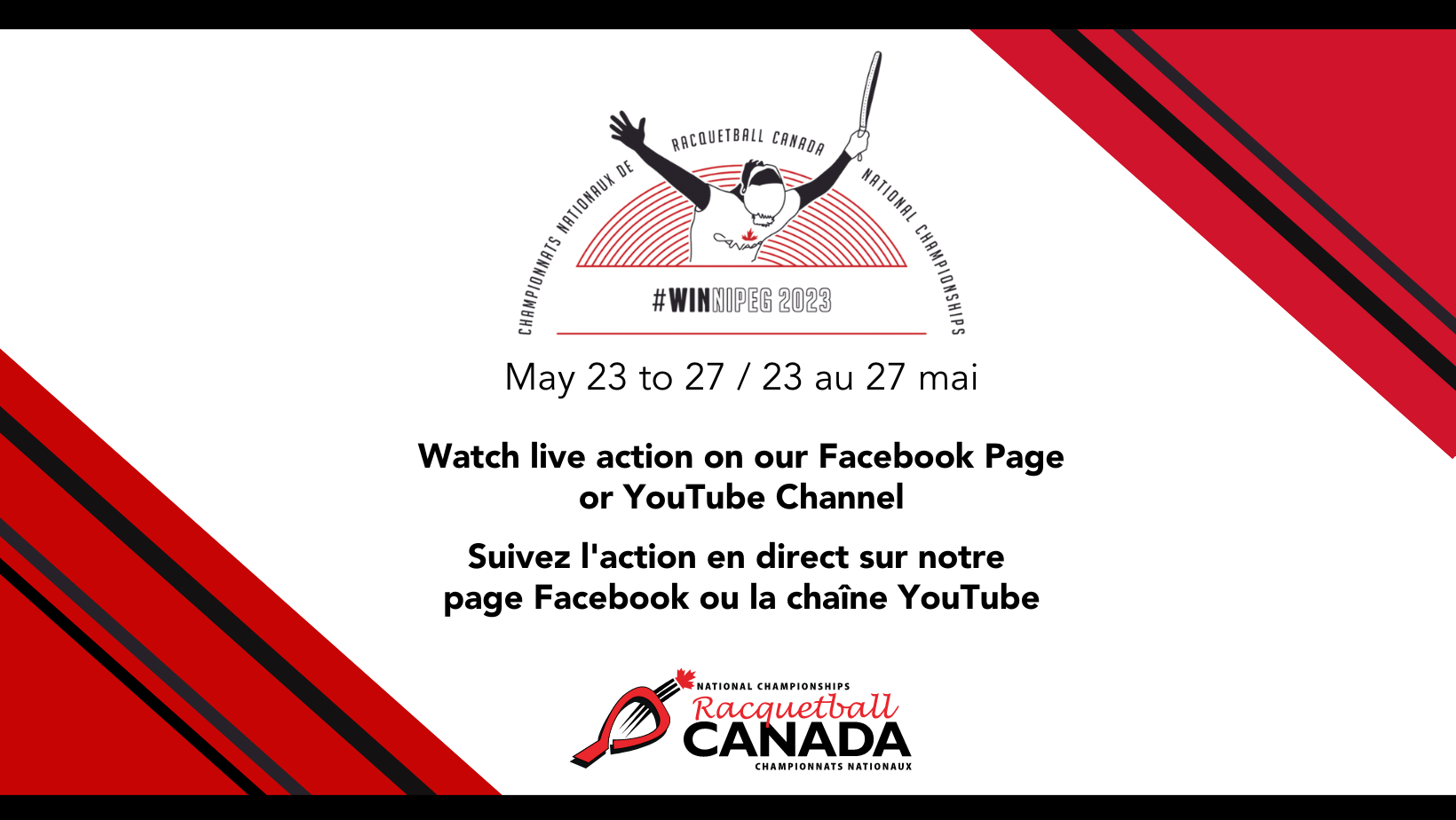 Les Championnats nationaux commencent à Winnipeg Racquetball Canada