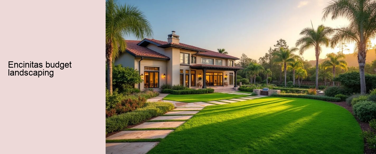 Encinitas budget landscaping