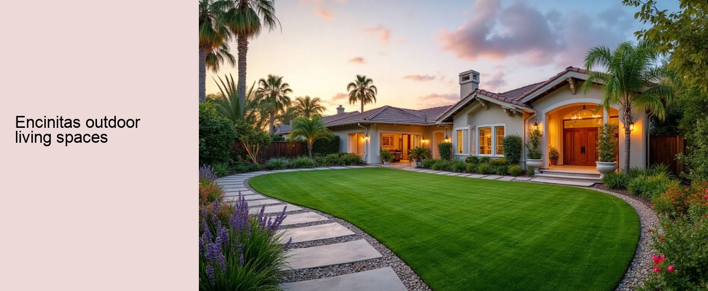 Encinitas outdoor living spaces