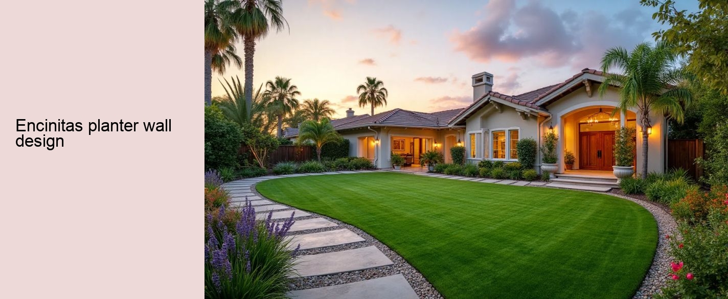 Encinitas planter wall design