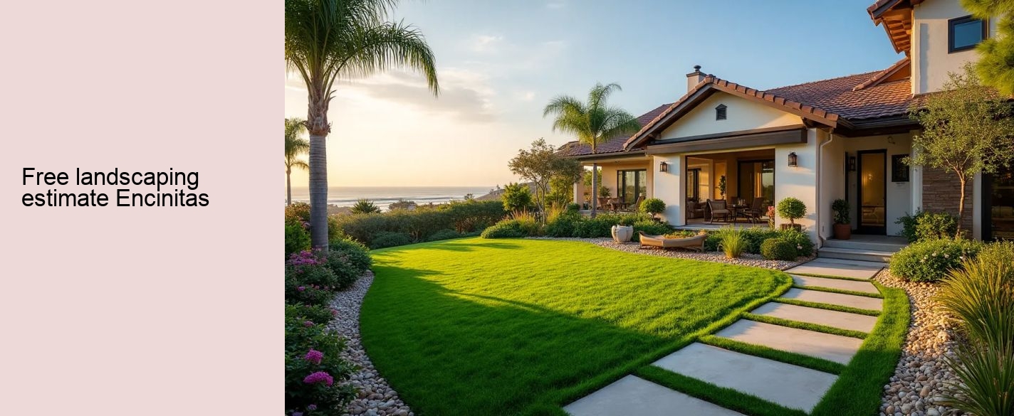 free landscaping estimate Encinitas
