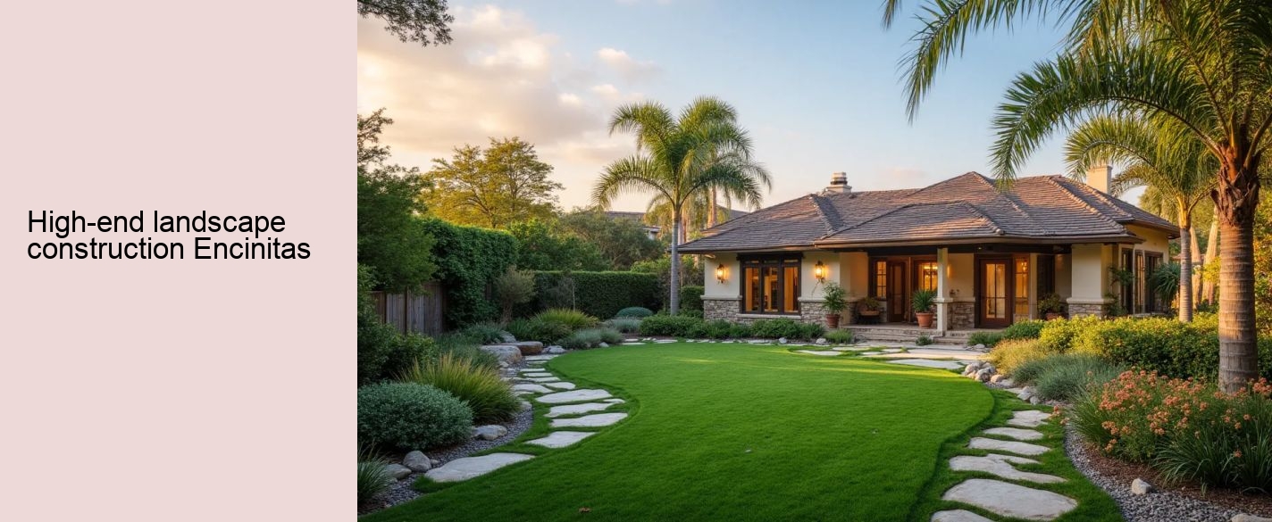 high-end landscape construction Encinitas