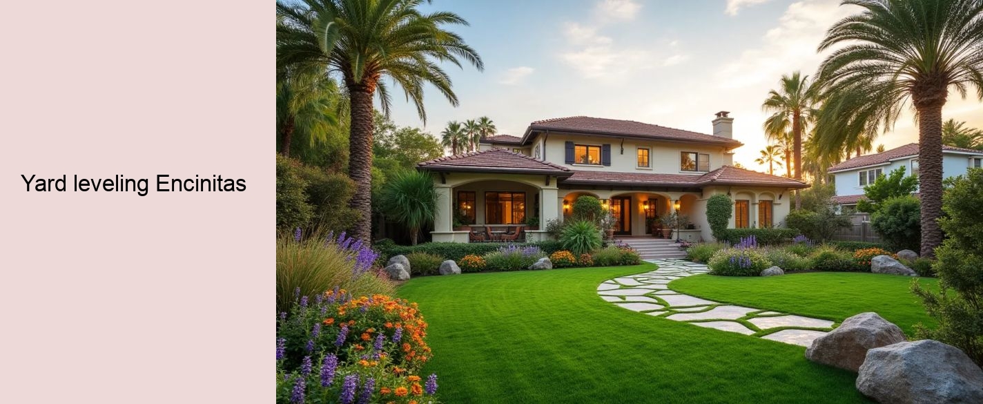 yard leveling Encinitas