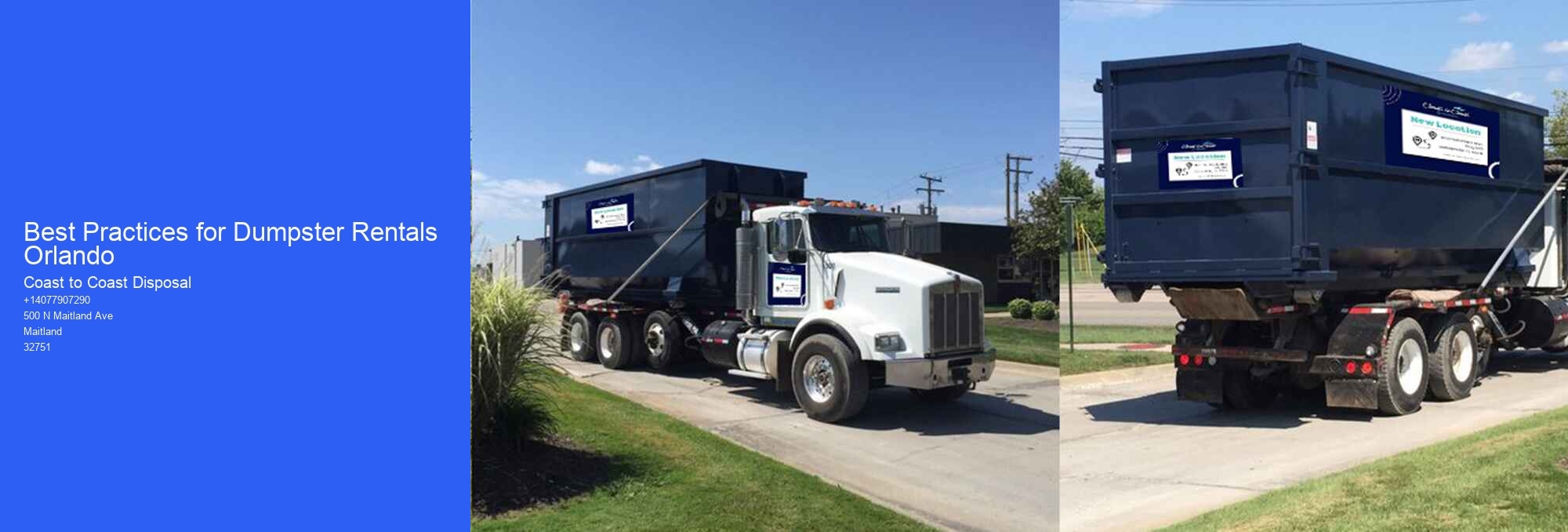 Best Practices for Dumpster Rentals Orlando