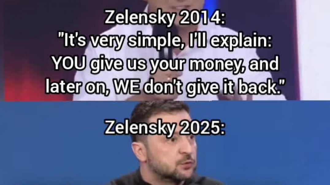 ⁣Zelensky calls himself out 🤣