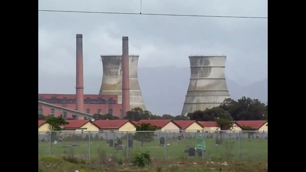 ⁣Athlone Power Station Cooling Towers Implosion