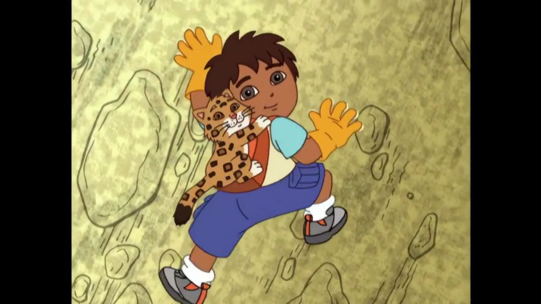 ⁣Go Diego Go Diego and Baby Jaguar Climbing a Pyramid