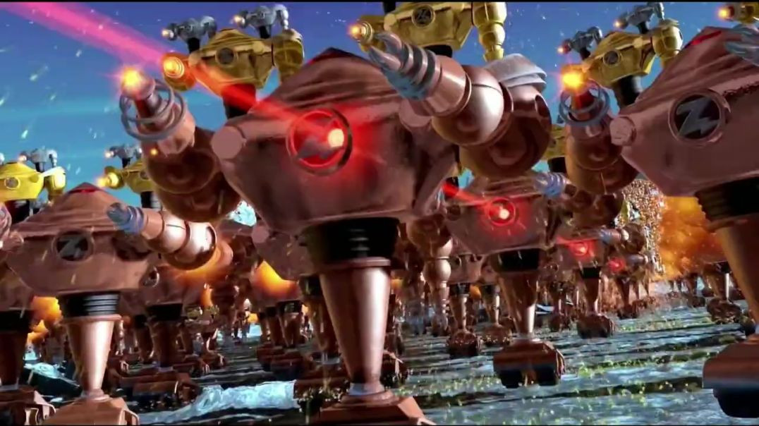 ⁣Toy Story 2 Zurgbots Being Hit by Lazers