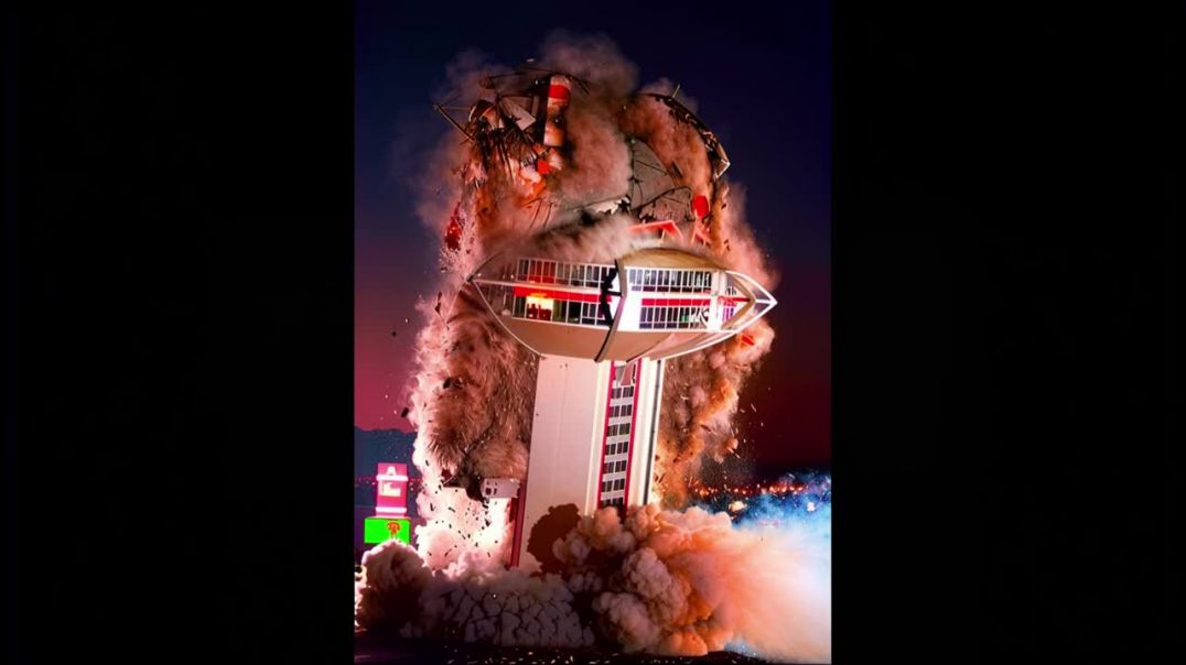 ⁣Landmark Hotel and Casino Las Vegas Implosion