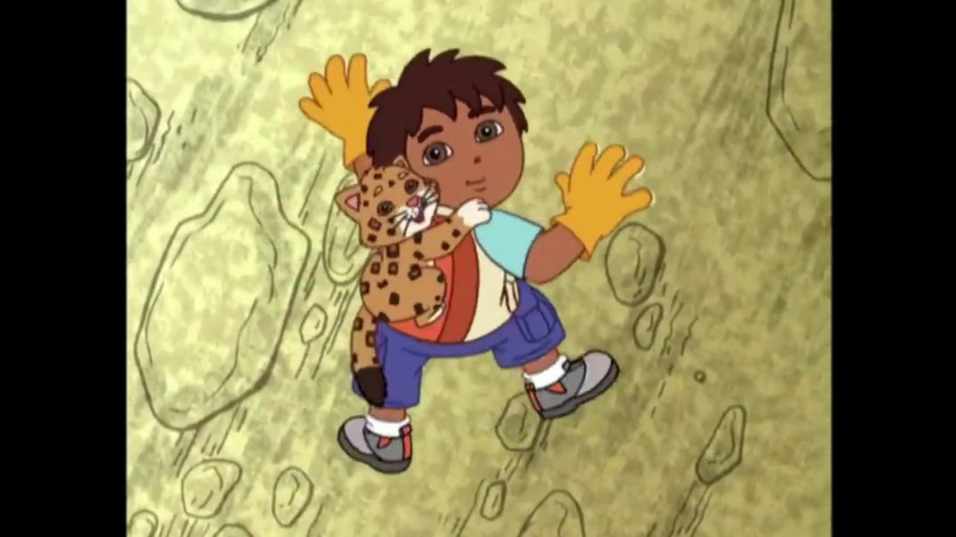 ⁣Go Diego Go Diego and Baby Jaguar Climbing a Pyramid