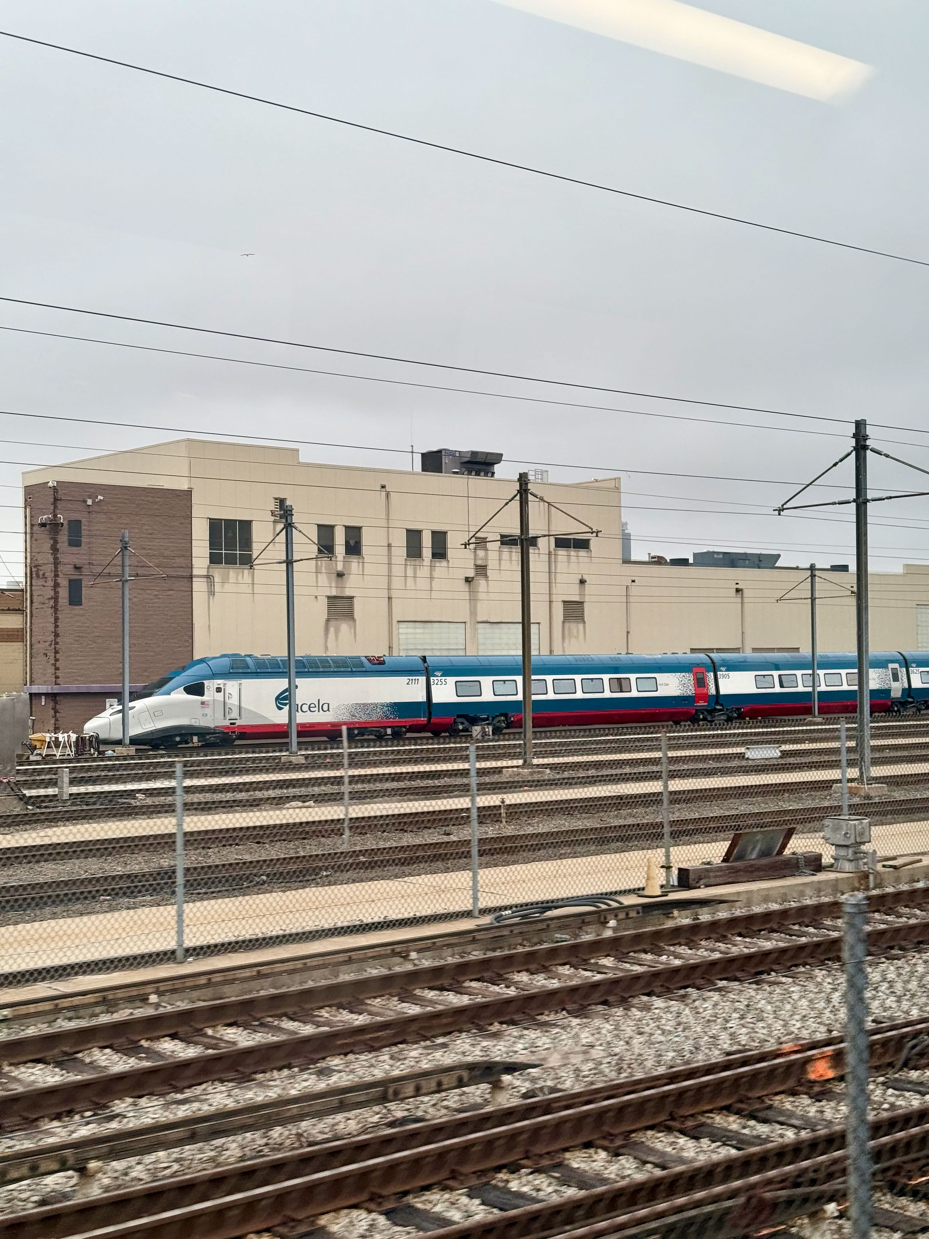 A brand new Aveila Liberty electric train