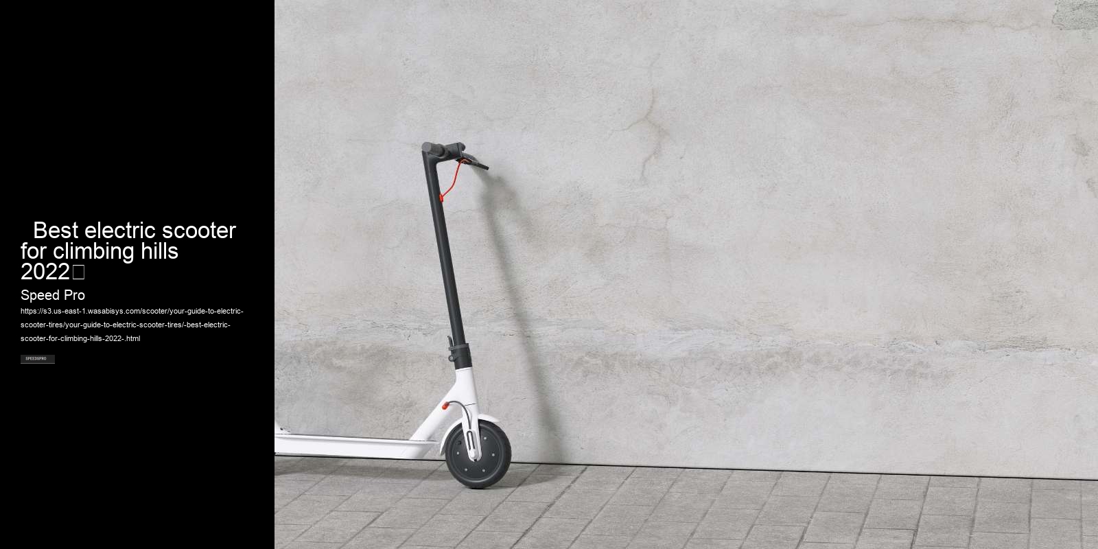   Best electric scooter for climbing hills 2022	 