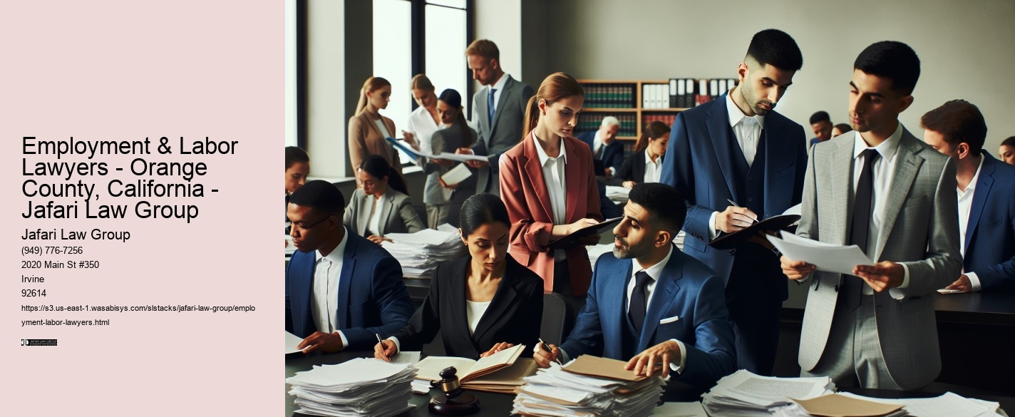 Employment & Labor Lawyers - Orange County, California - Jafari Law Group