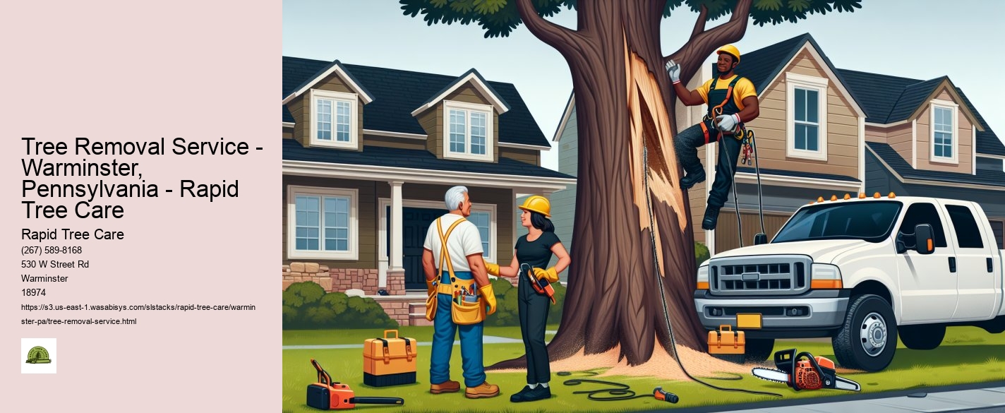 Tree Removal Service - Warminster, Pennsylvania - Rapid Tree Care