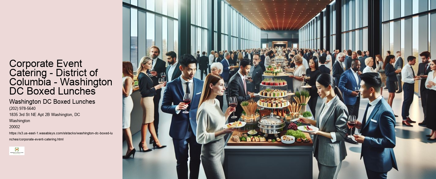 Corporate Event Catering - District of Columbia - Washington DC Boxed Lunches