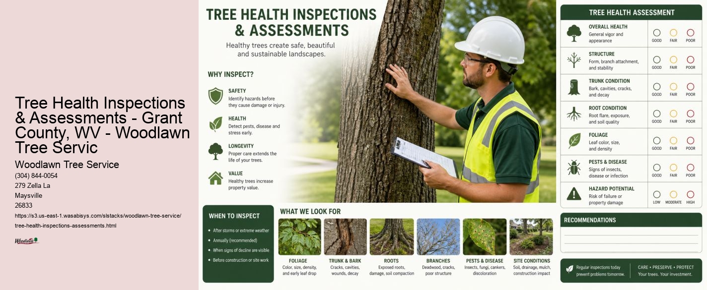 Tree Health Inspections & Assessments - Grant County, WV - Woodlawn Tree Servic Woodlawn Tree Service Tree Health Inspections & Assessments - Grant County, WV - Woodlawn Tree Servic