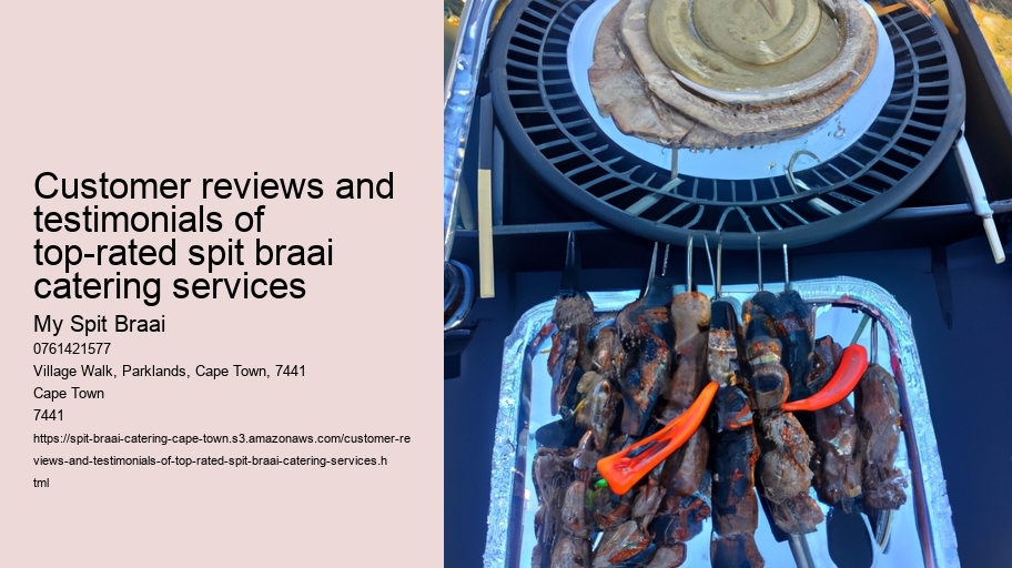 Customer reviews and testimonials of top-rated spit braai catering services